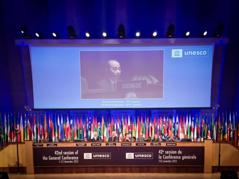 Sidang Pleno UNESCO di Paris, Prancis pada Senin (20/11). (dok. Ist)