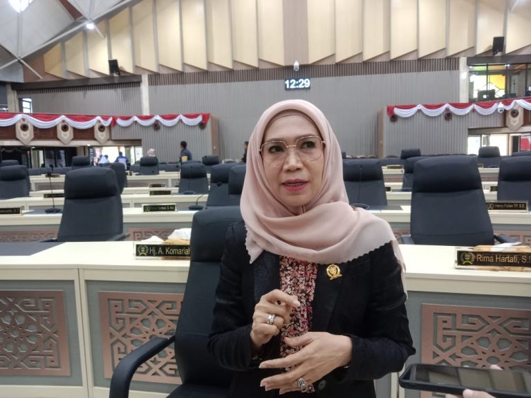 Anggota Komisi IV DPRD Kaltim, Puji Setyowati di Ruang Rapat Paripurna. (dok. Katasatukaltim)