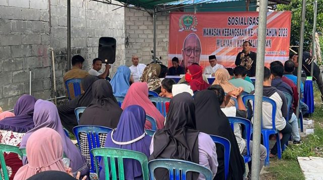 Anggota DPRD Kaltim Muhammad Adam Sosialisasi Wawasan Kebangsaan di Wilayah Balikpapan. (dok. Pribadi)